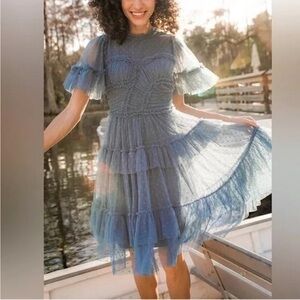 BNWT Ivy City Co Short Whimsical in Slate Blue 1X